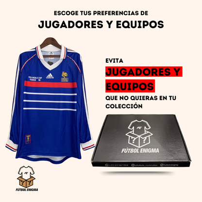 MYSTERY BOX DE FUTBOL RETRO MANGA LARGA